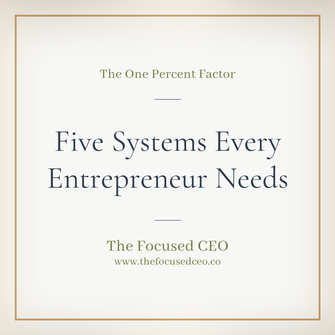 5 Systems Every Entrepreneur Needs to Cultivate Success