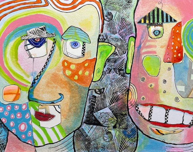 Acrylic on Paper 16" x 20"
