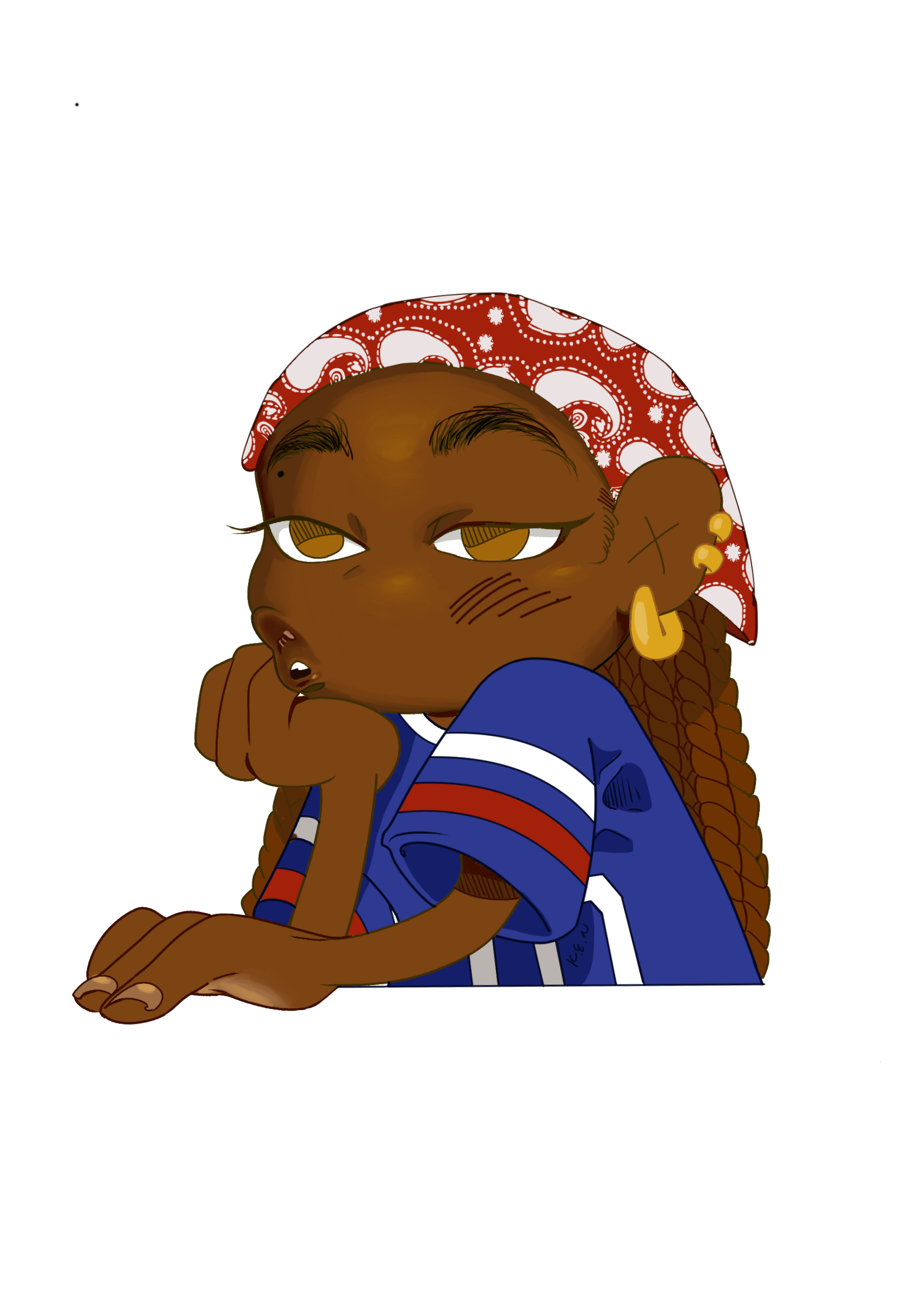 Over It Girl Sticker