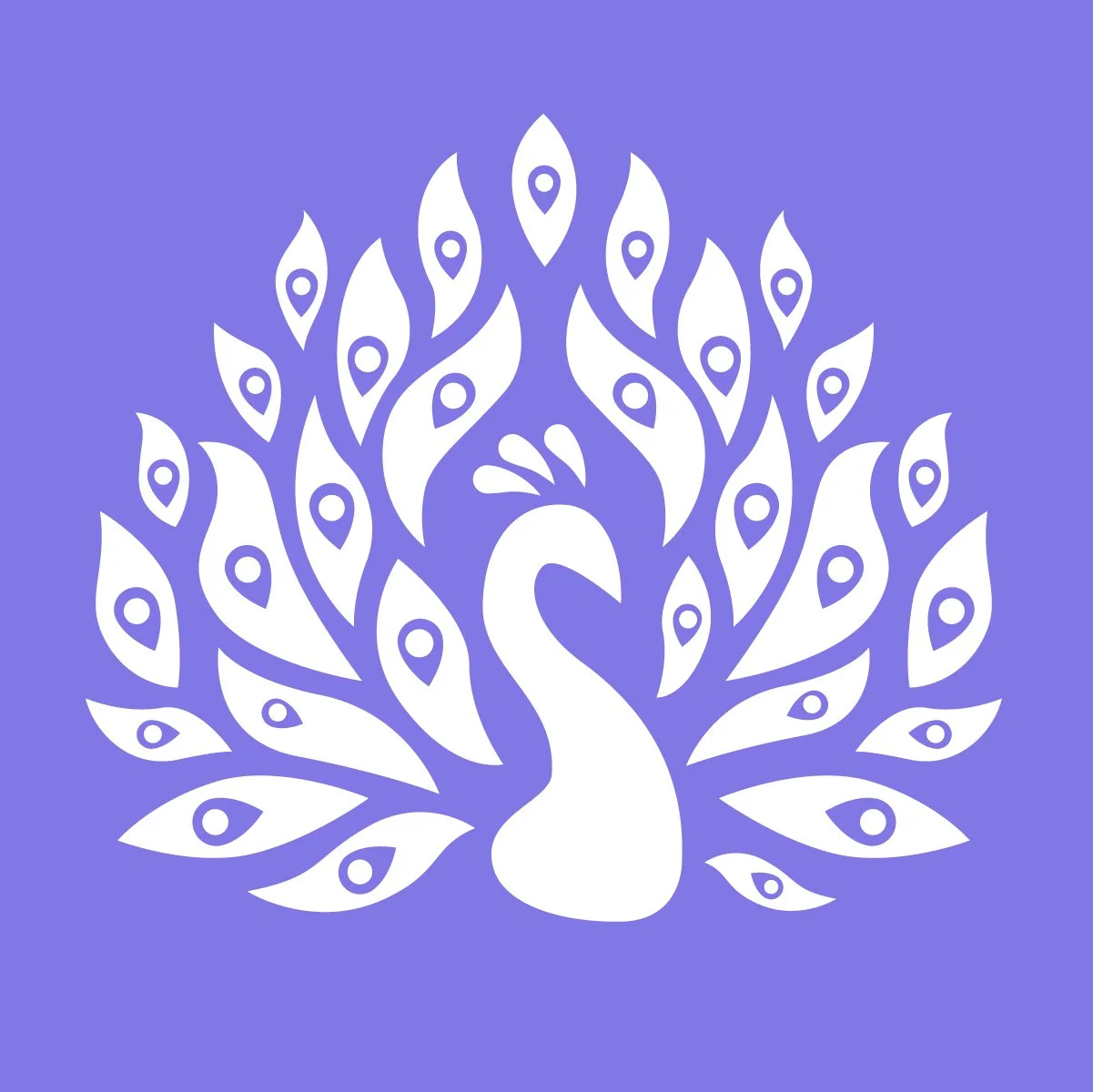 White peacock on purple without words.jpg.jpg