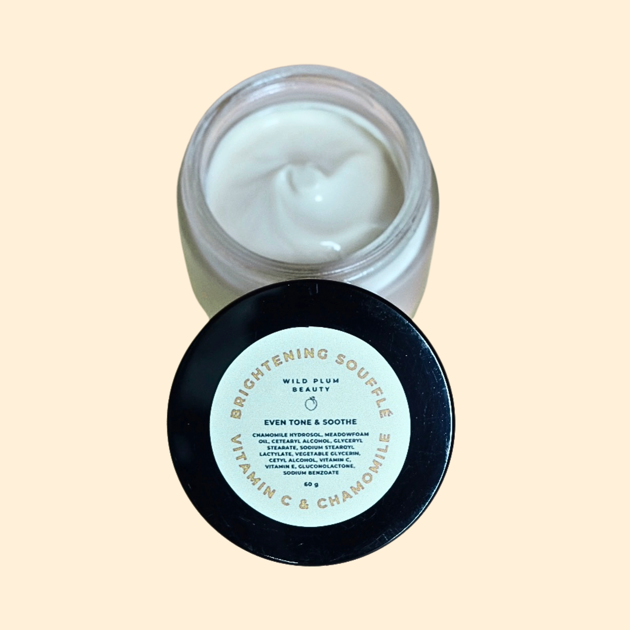 Brightening Souffle, Vitamin C & Chamomile- Even Skin Tone and Soothing Anti-Aging Day Cream 60g