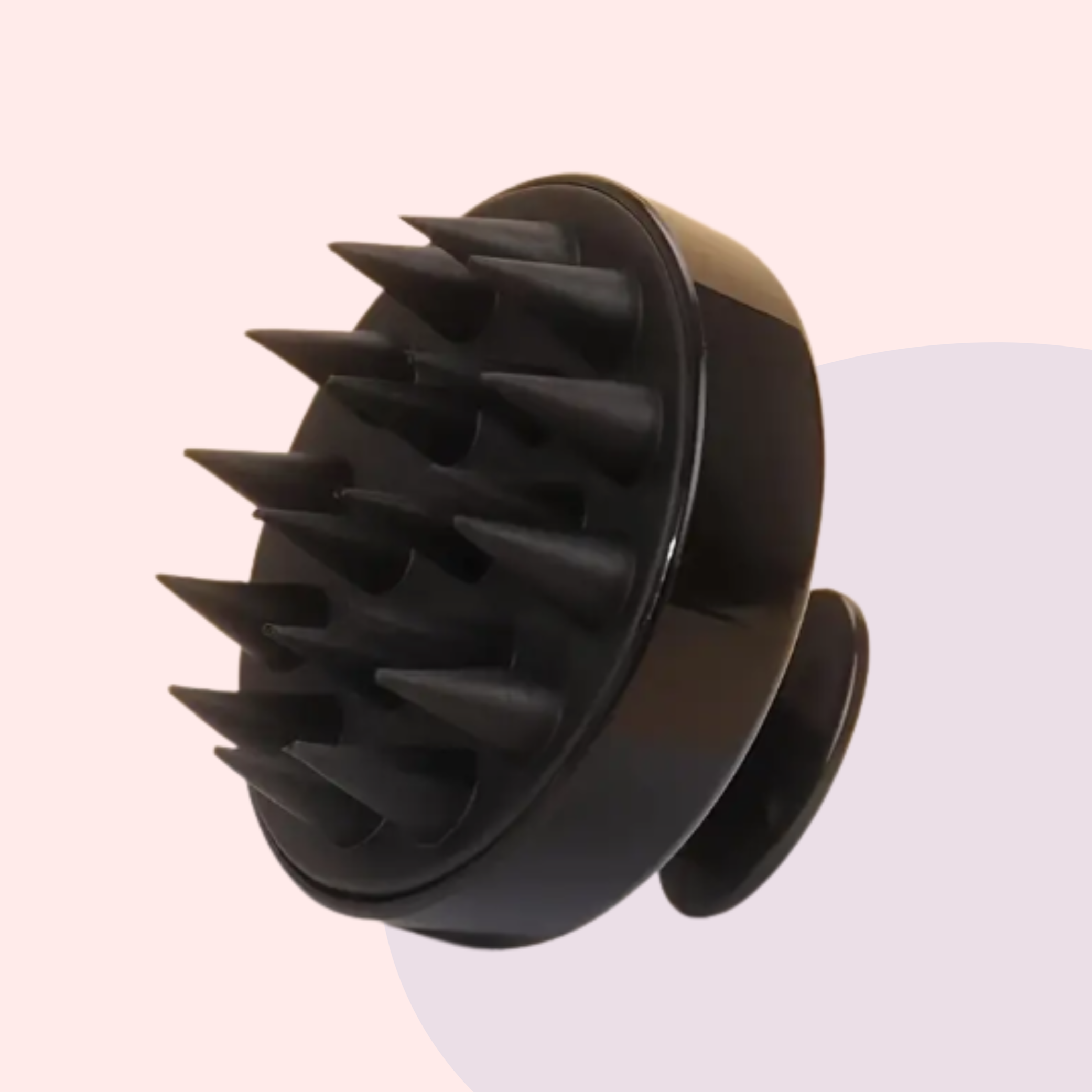 black silicone scalp massager for honey and plum hair growth oil-scalp stimulation