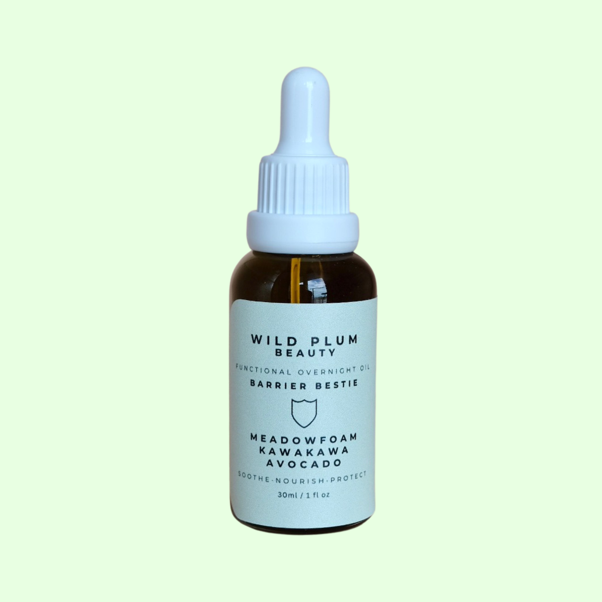 Barrier Bestie – Strengthen & Soothe with Meadowfoam, Kawakawa & Avocado-Eczema Friendly Face Oil