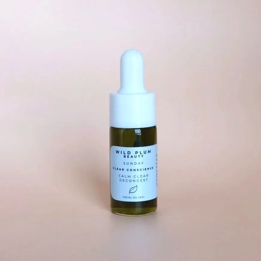 Wild Plum Beauty Clear Conscience – lightweight oil to soothe and balance skin
