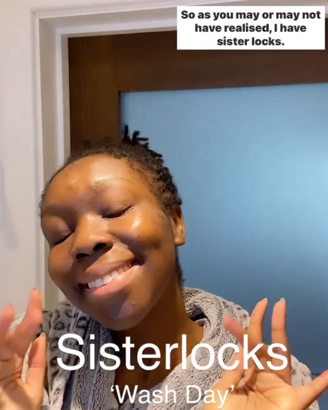  woman washing sisterlocks 