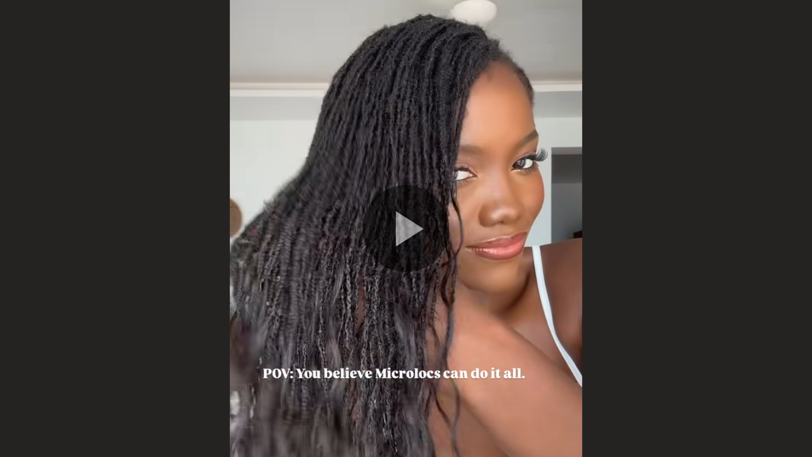 woman with microlocs and virgin boho extensions
