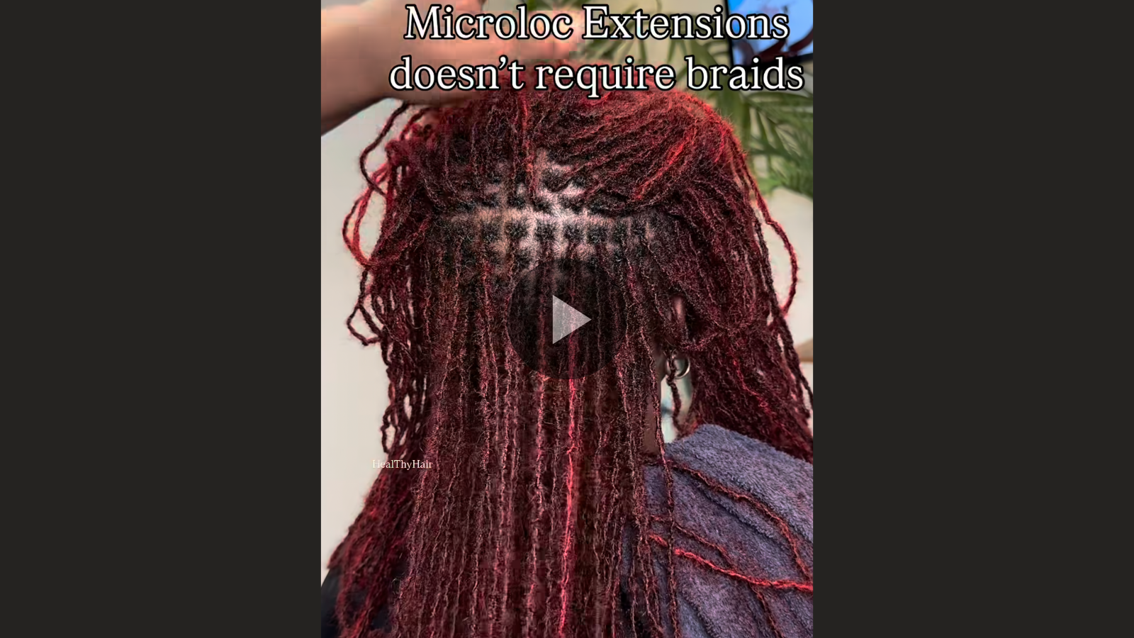 woman with microlocs and length extensions