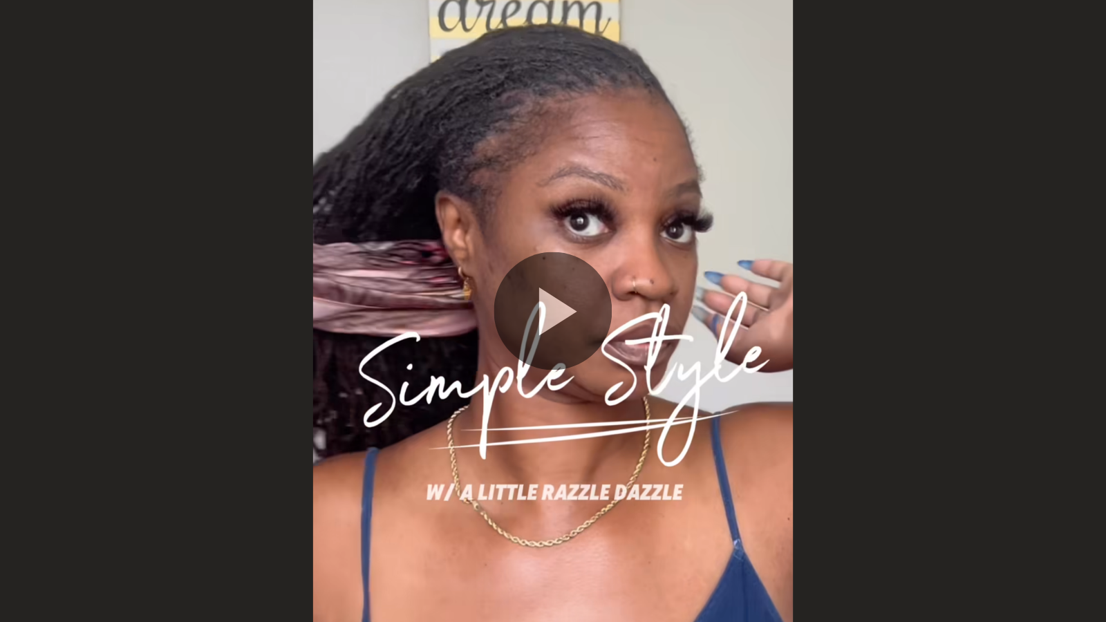 woman with microlocs and twisted loc headband