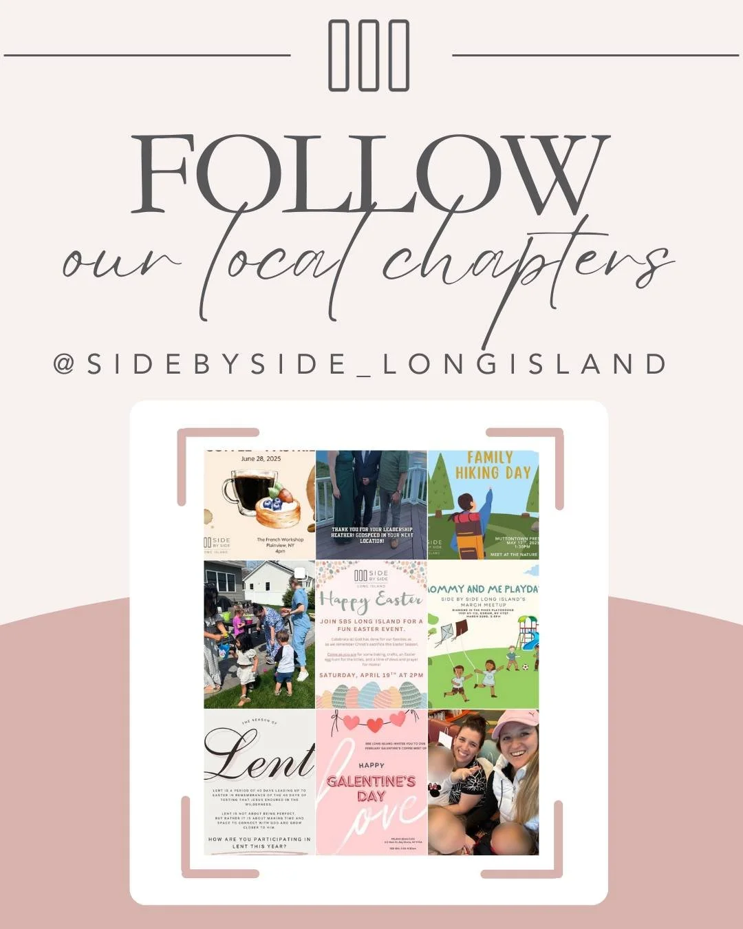 🌟 Chapter Spotlight 🌟
Say hello to our amazing Side By Side - Long Island chapter! 🎉
Following @sidebysidecmda? Don’t miss out on what God is doing in communities across the country—follow @sidebyside_longisland to see how women in h