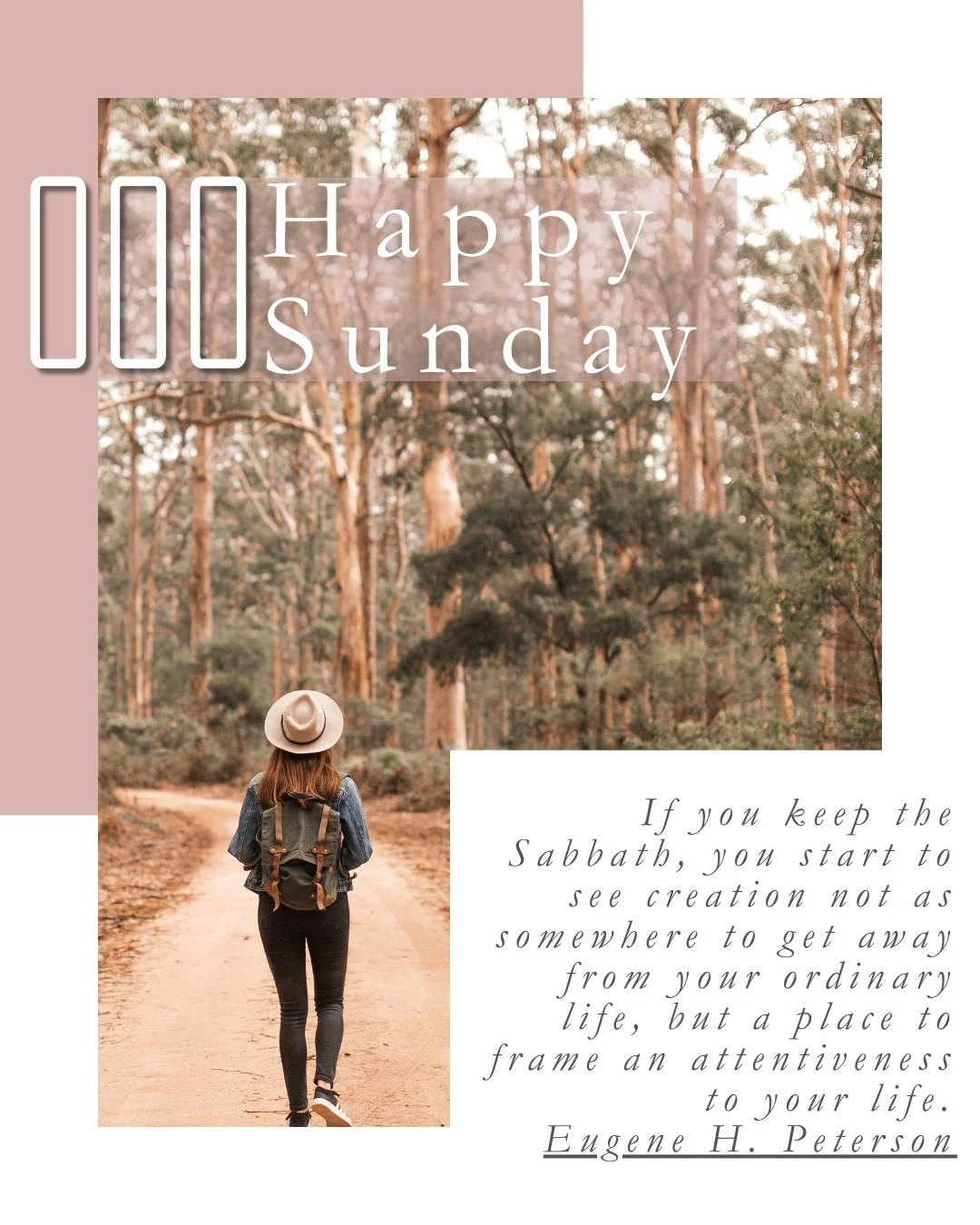 🌿Happy Sunday🌿
“If you keep the Sabbath, you start to see creation not as somewhere to get away from your ordinary life, but a place to frame an attentiveness to your life.” — Eugene H. Peterson
Slow down. Look closely. God&rsqu