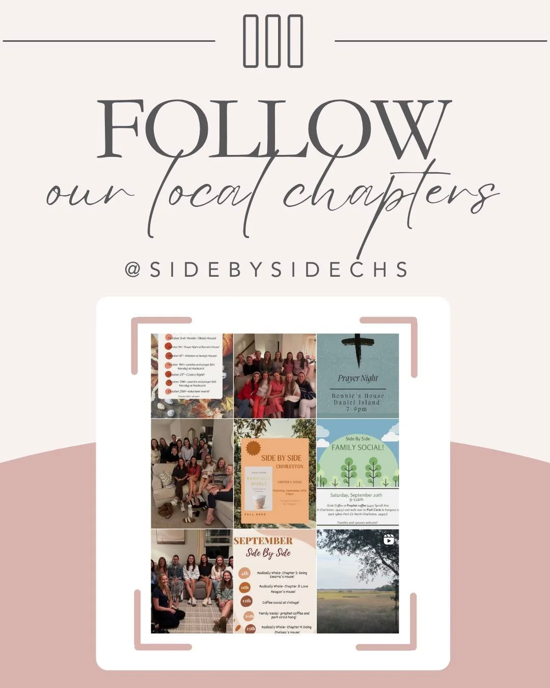 🌟 Chapter Spotlight 🌟
Say hello to our amazing Side By Side - Charleston, SC chapter! 🎉
Following @sidebysidecmda? Don’t miss out on what God is doing in communities across the country—follow @sidebysidechs to see how women in healthc