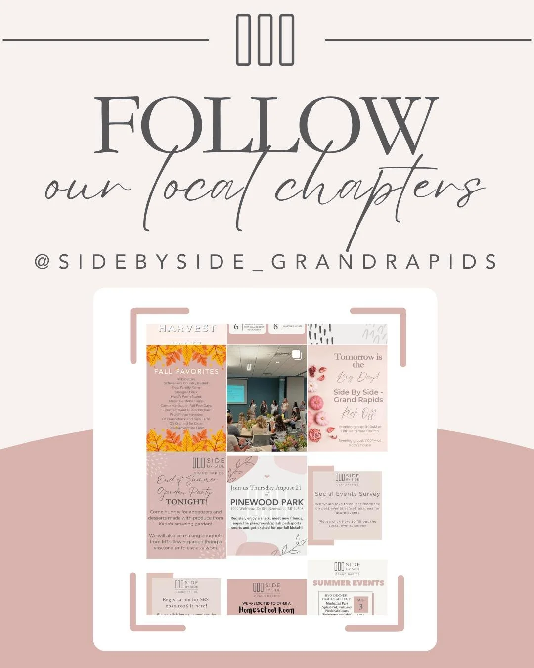 🌟 Chapter Spotlight 🌟
Say hello to our amazing Side By Side - Grand Rapids, MI chapter! 🎉
Following @sidebysidecmda? Don’t miss out on what God is doing in communities across the country—follow @sidebyside_grandrapids to see how women