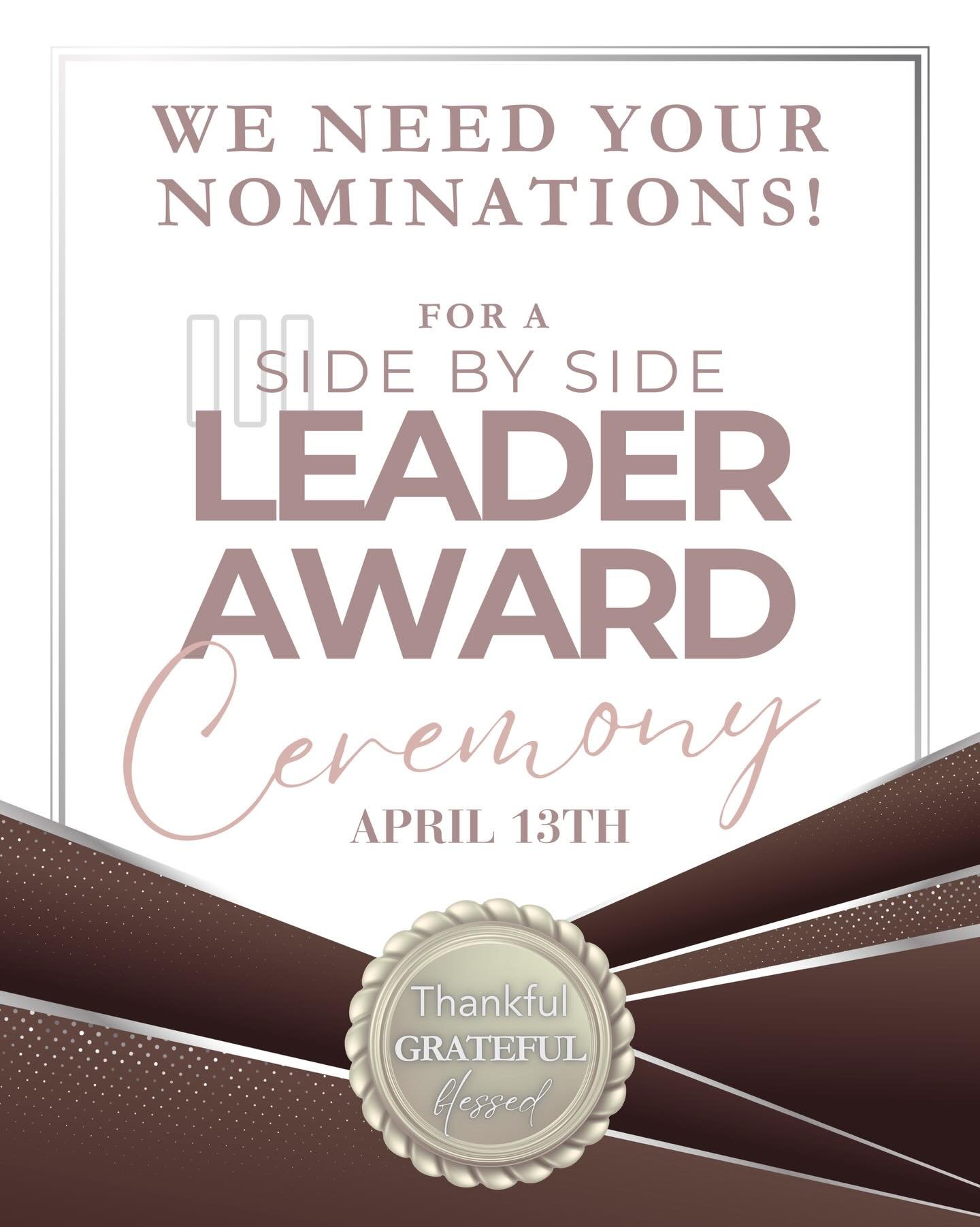 We are taking a special moment during our Quarterly Side By Side Leadership Zoom to honor the beautiful work God has been doing through the women who faithfully serve Side By Side.

Many of you know that leadership in this space often happens quietly