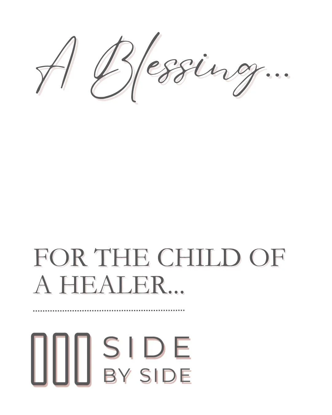To the mother loving a child whose father is called to heal the world&mdash;

You hold so much together in the quiet spaces. While he pours out into others, you are often the one gathering your child&rsquo;s questions, their longing, their need for c