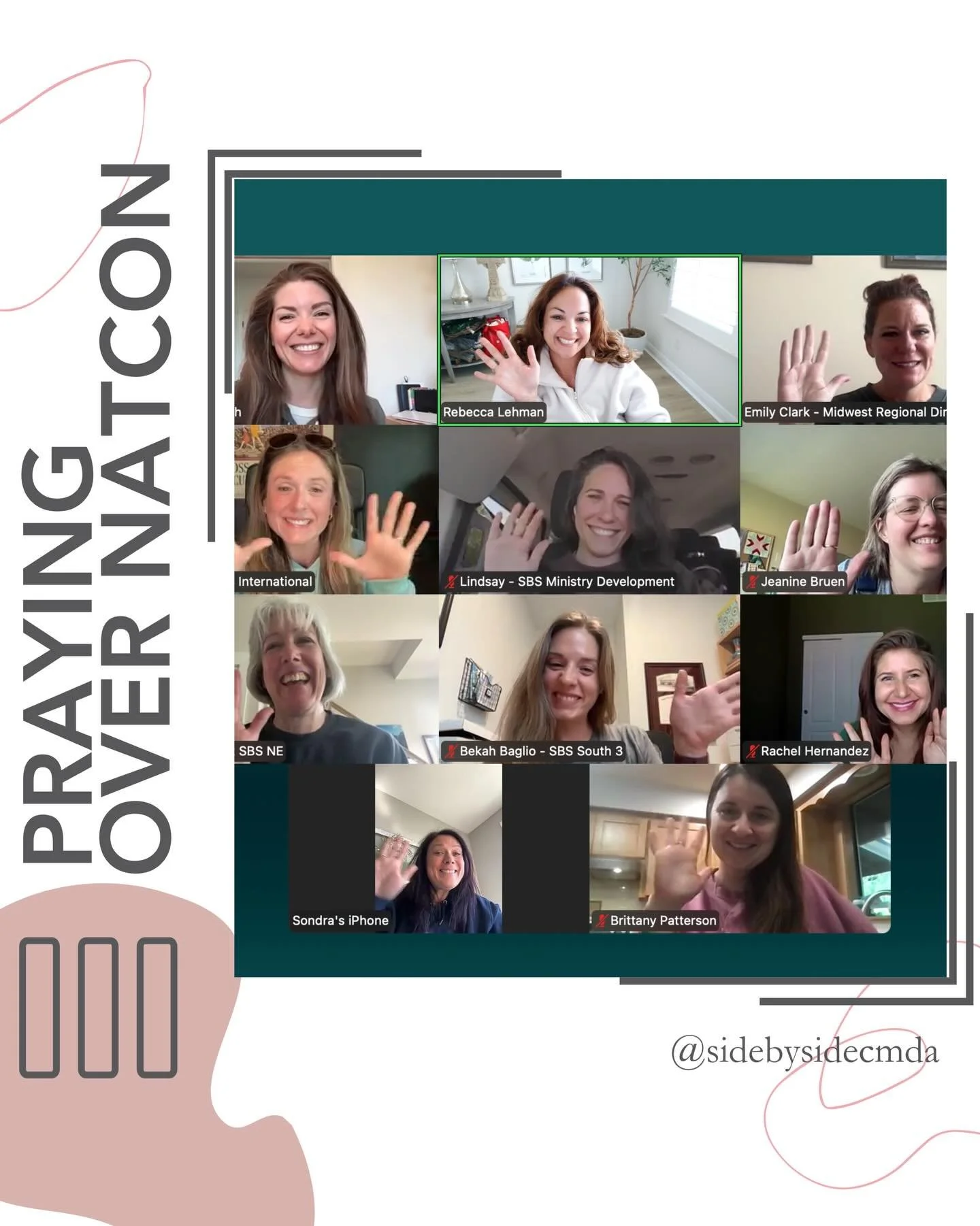 Yesterday marked our final pre-NatCon meeting with the Side By Side Executive Team, and our hearts are full of anticipation for what God will do. 🙏

We invite you to join us in covering this special gathering in prayer&mdash;for safe travels, protec