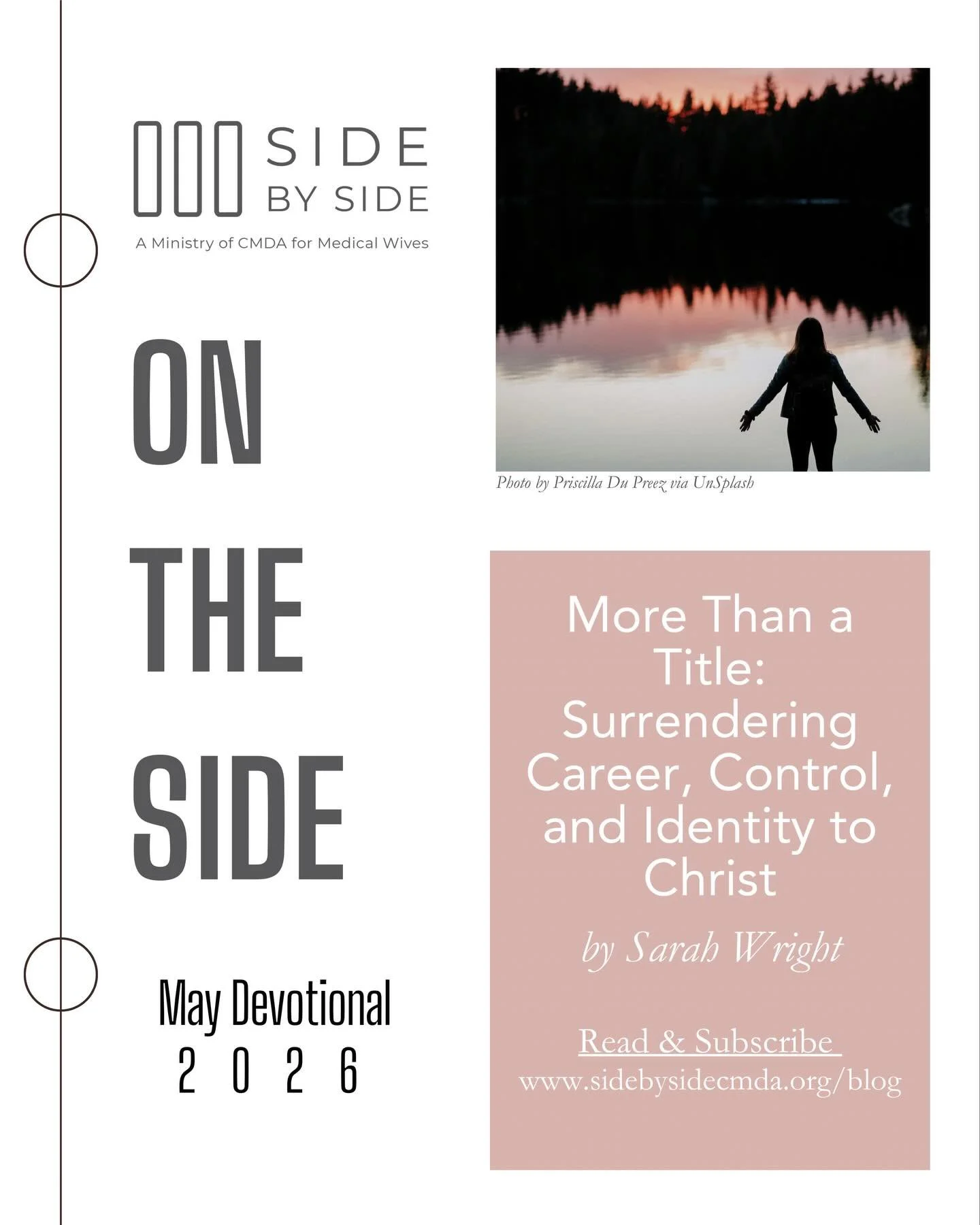 📢 The May Edition of On the Side is here! 🎉 

Check your inbox for an inspiring devotion by Sarah Wright.

✨ Not subscribed yet? Send us a message, and we&rsquo;ll get you connected! 💌 

#SideBySideCMDA #CMDANational #HealthcareCommunity #MedicalS
