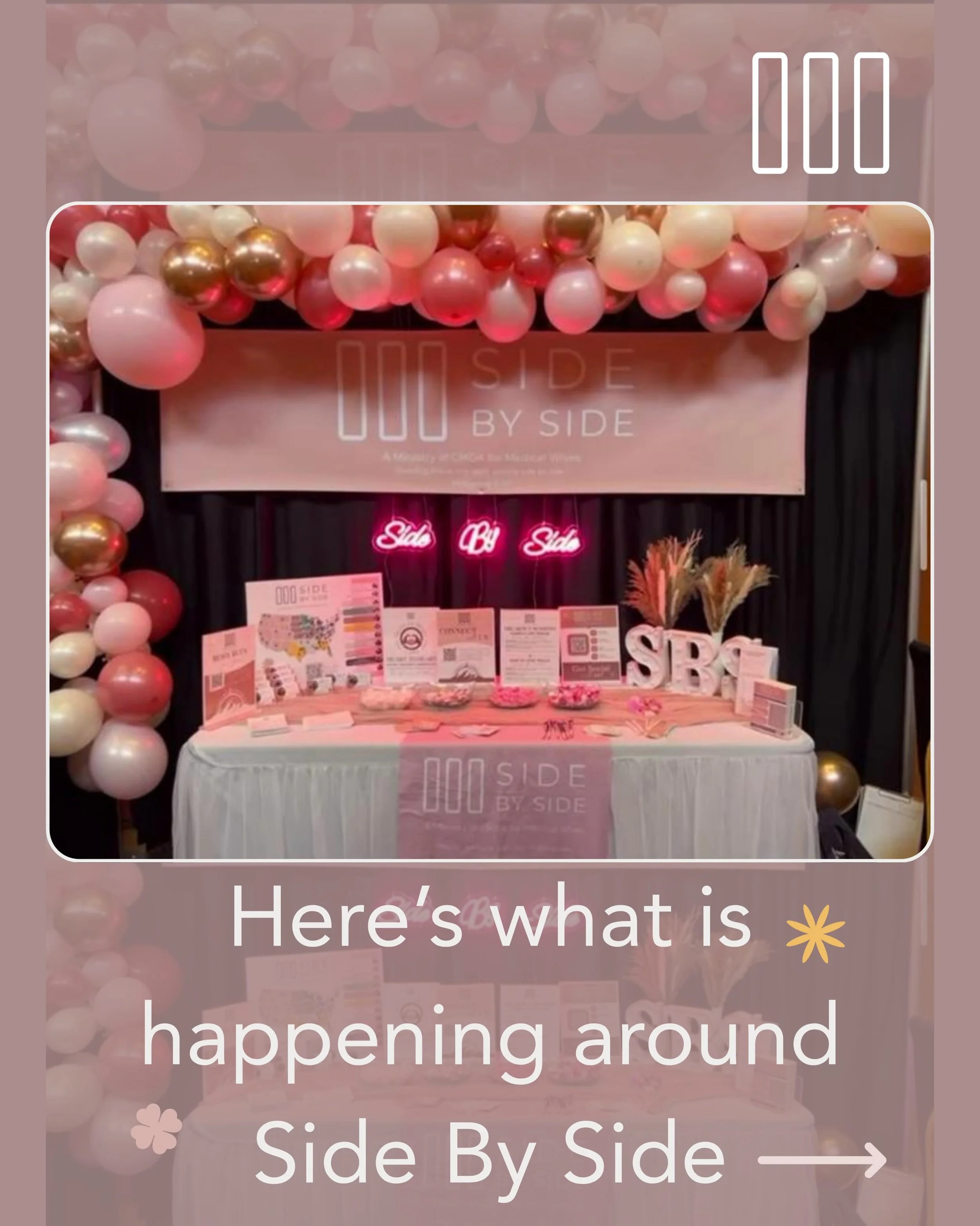 Here&rsquo;s what&rsquo;s happening around Side By Side 💛

From family park days and celebrating new babies to gathering together at NatCon over coffee, conversation, and faith &mdash; we&rsquo;re so grateful for the community God is building throug