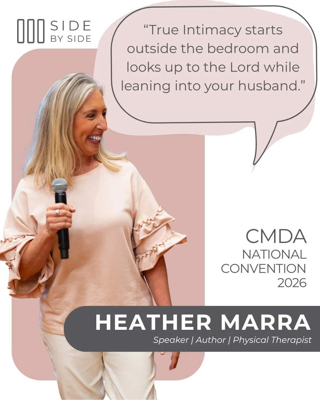 What a gift it was to hear from Heather Marra at CMDA National Convention 2026 ✨

Heather&mdash;physical therapist, author, speaker, wife, mother, and daughter of the King&mdash;shared a powerful, faith-centered message on cultivating deeper intimacy