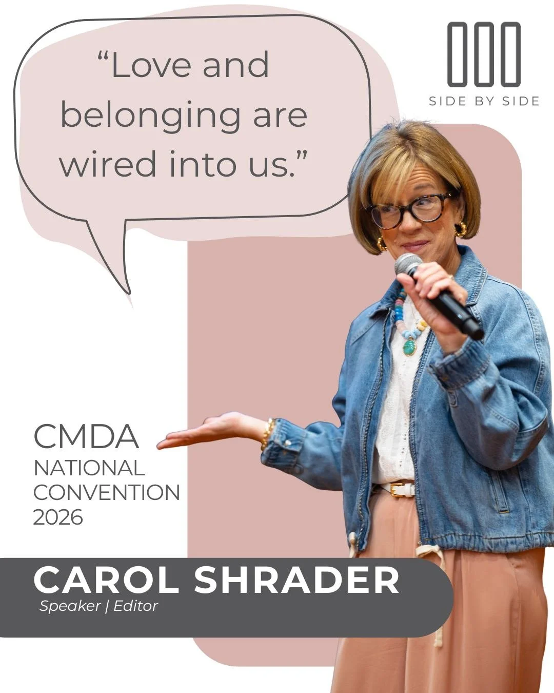 What a gift to hear from Carol Shrader at CMDA National Convention 2026 🤍

Through her wisdom and deep love for Scripture, Carol reminded us of something our hearts often forget in the busyness of life and medicine: *&ldquo;Love and belonging are wi