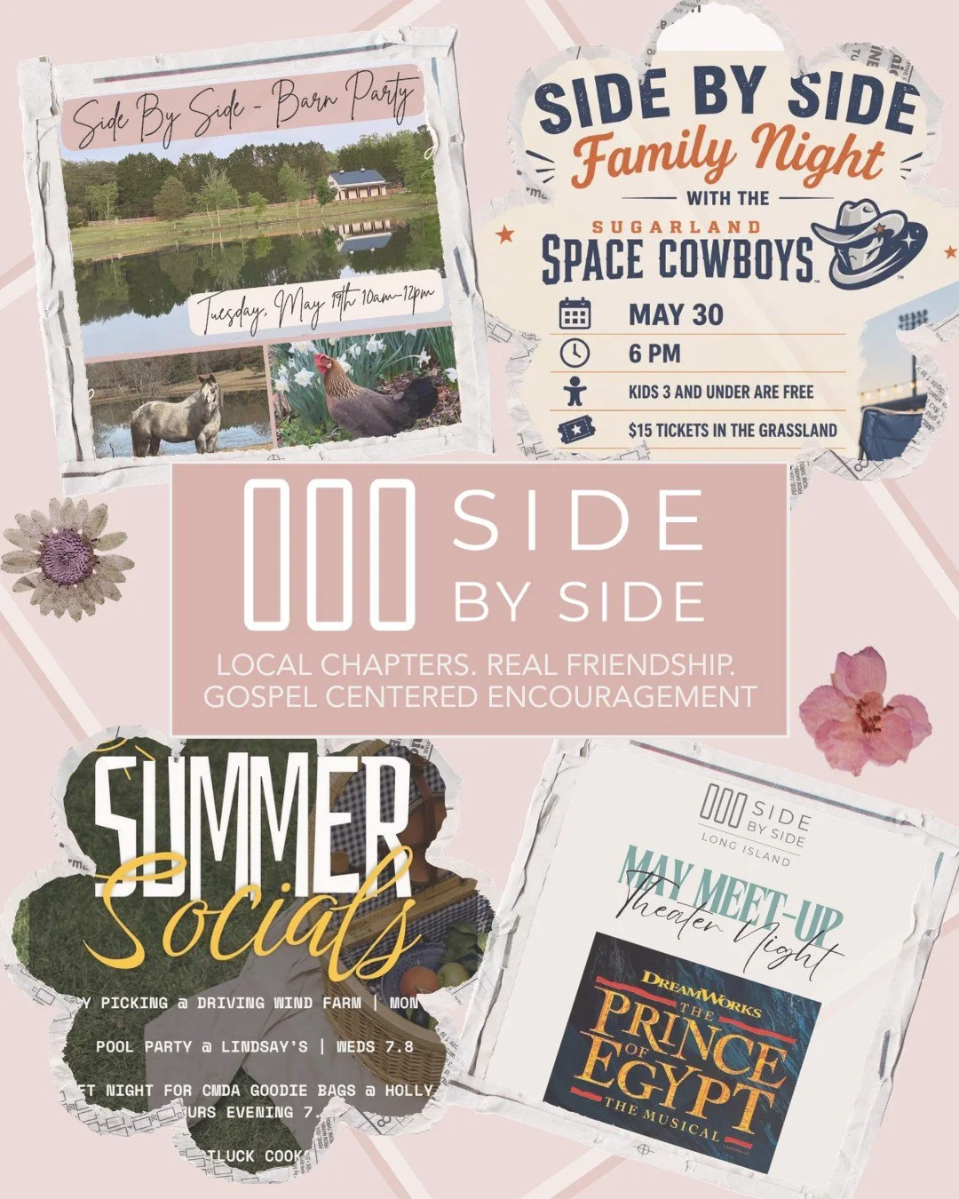 ☀️ Summer with Side By Side is off to such a fun start! 

From family night baseball games with Side By Side - Houston, to summer socials with Side By Side - Indianapolis, theater nights with Side By Side - Long Island, and barn parties with Side By 