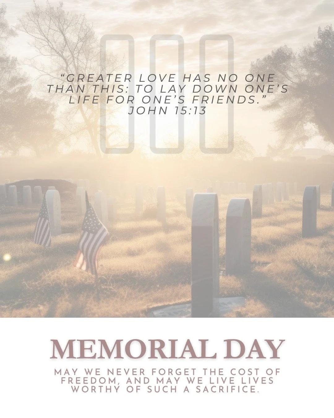 Today, we pause to remember and honor the brave men and women who gave their lives in service to our country. We are deeply grateful for their sacrifice&mdash;for the freedom and protection we often take for granted. 🇺🇸

To the families and loved o