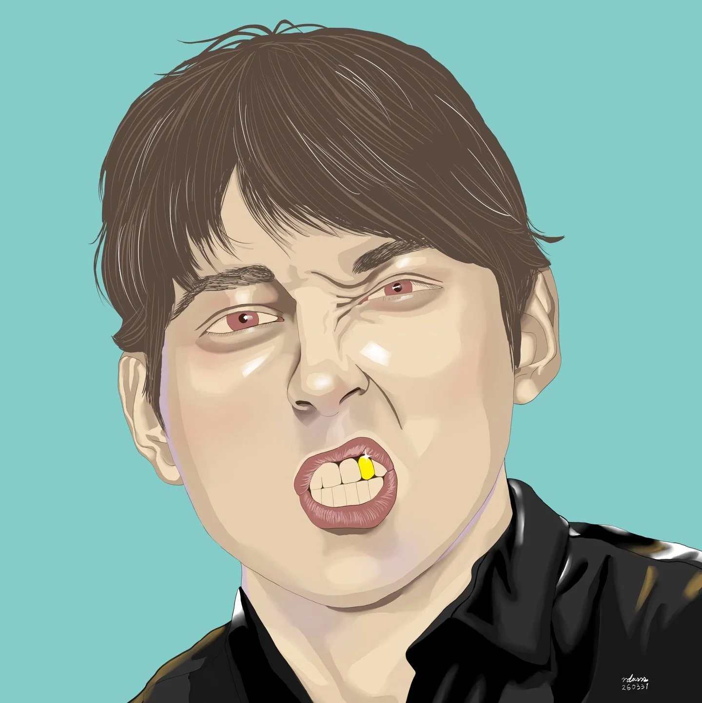 Gold in the word of mouth.
#portrait #digitalart