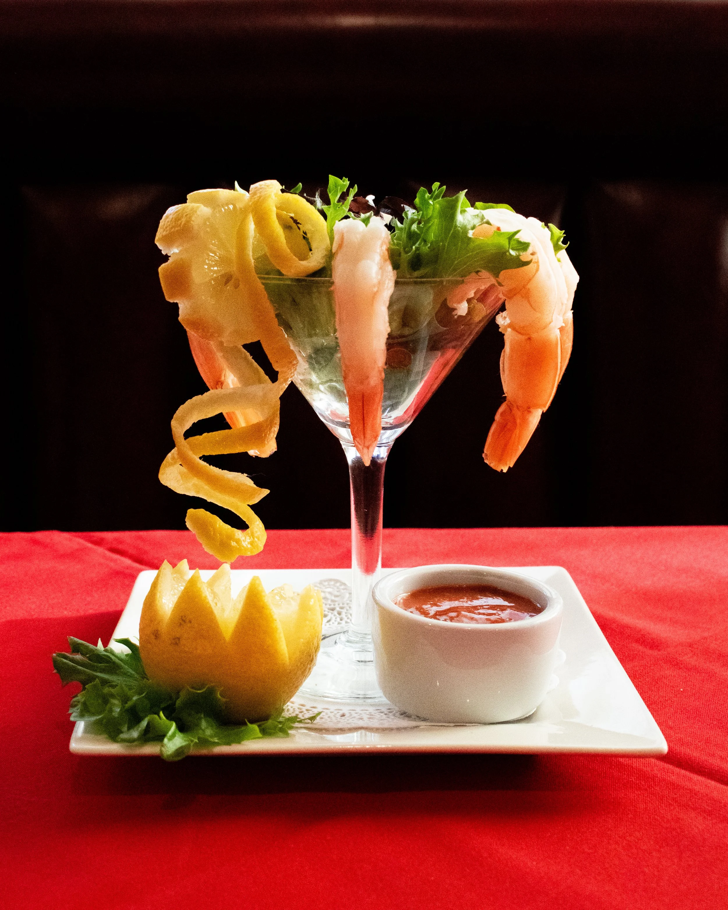 Shrimp Cocktail at DeSimone's Steakhouse inside Railroad Pass Casino, Hotel & Travel Center