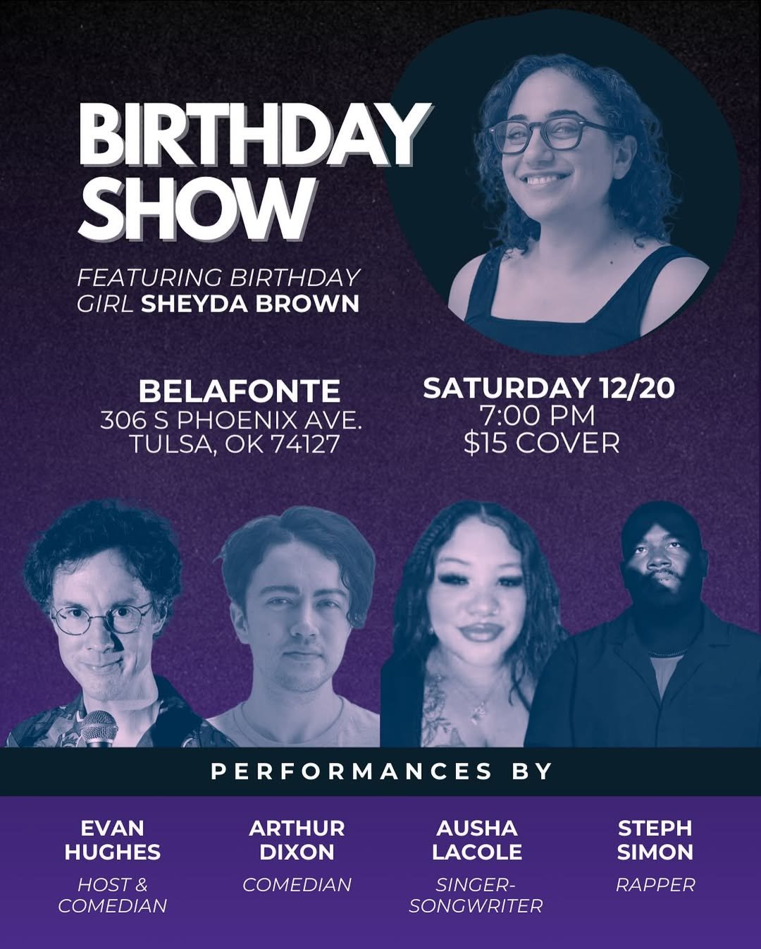 Ausha Lacole + Steph Simon + Evan Hughes Comedy