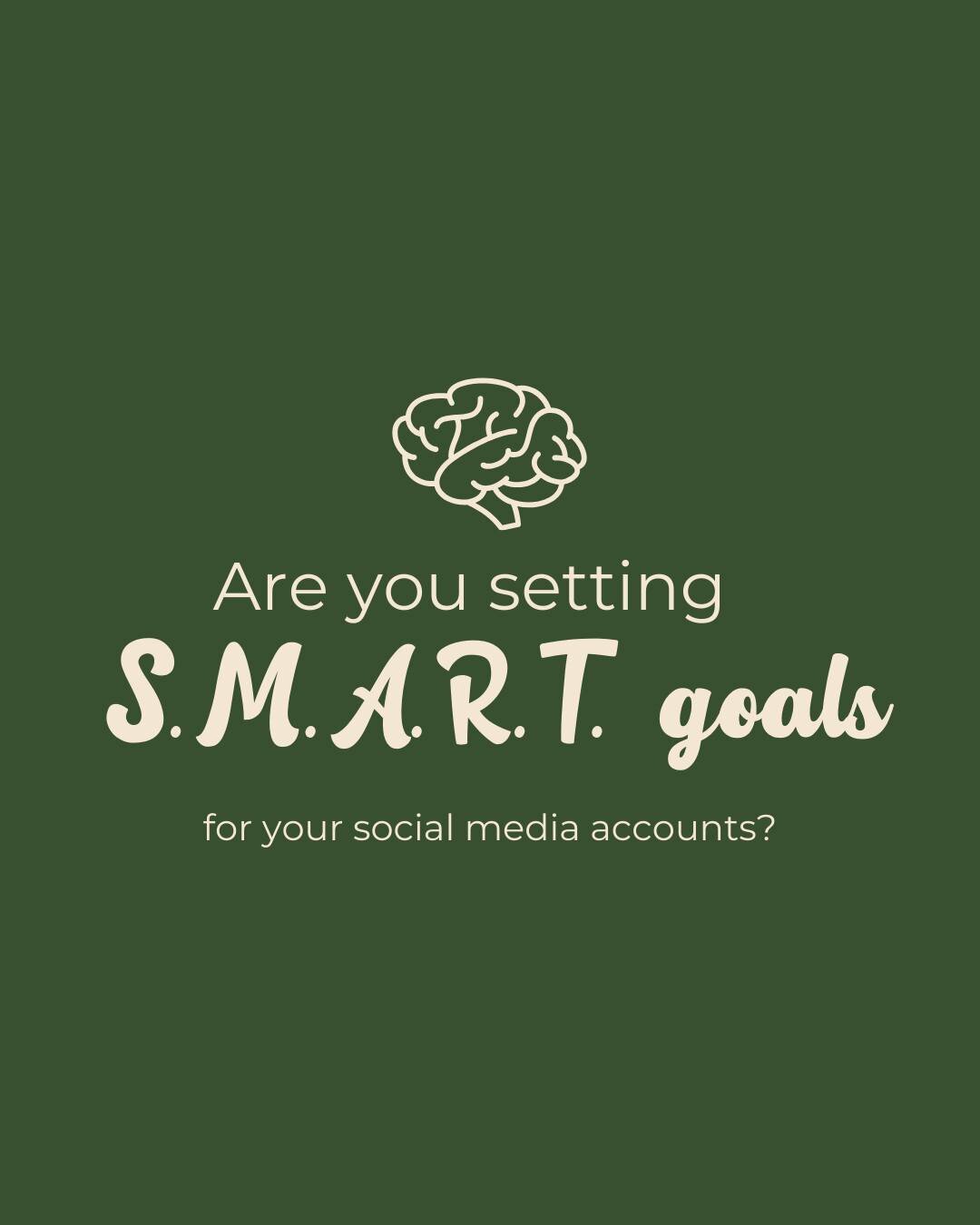 Are your goals S.M.A.R.T.? 🧠🤓 ⁠Hit the link in our bio to read more!⁠
⁠
Having structure to your social media goals is not only important for clarity, but also so you can easily track and measure progress!⁠
⁠
Using vague goals like &quot;I want a h