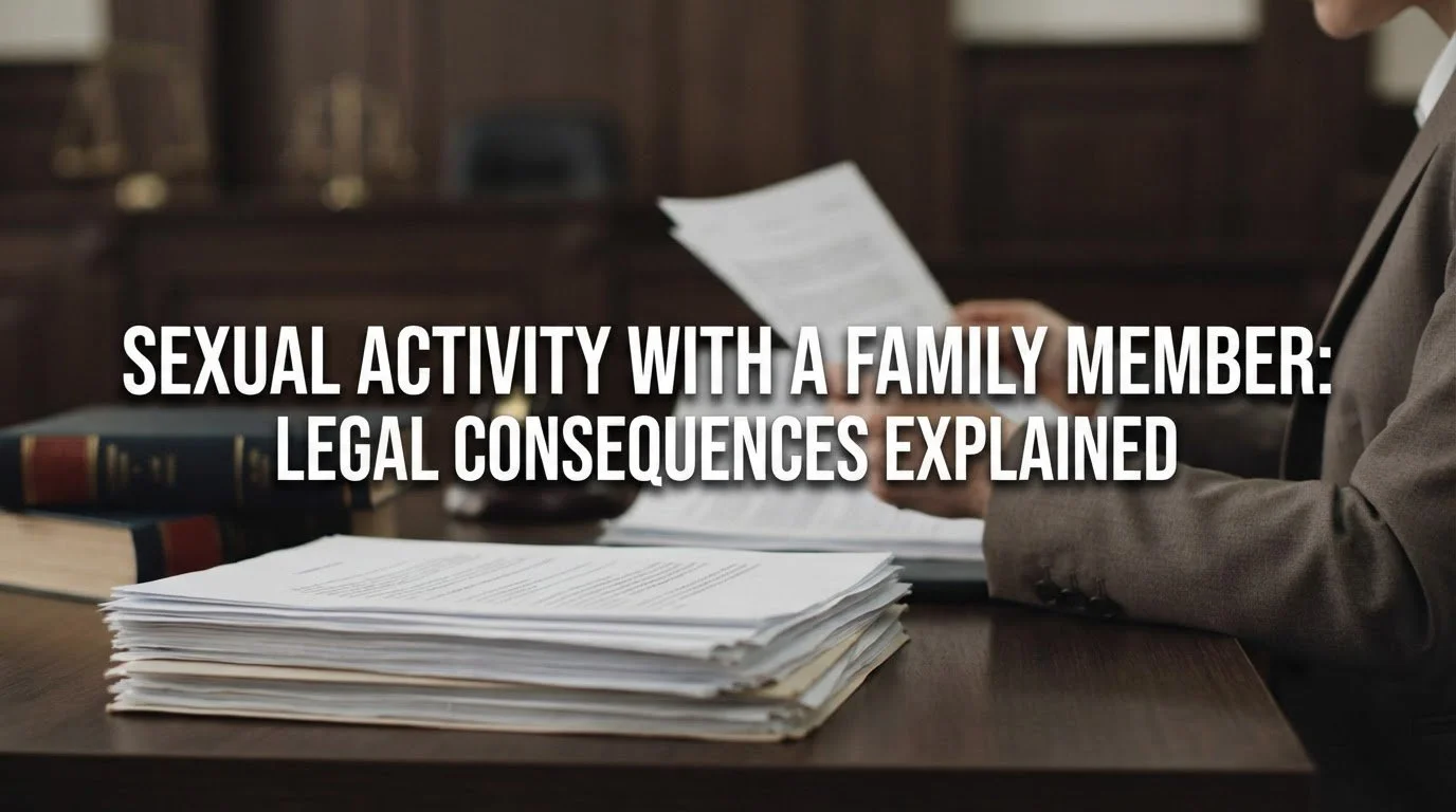 Sexual Activity with a Family Member: Legal Consequences Explained