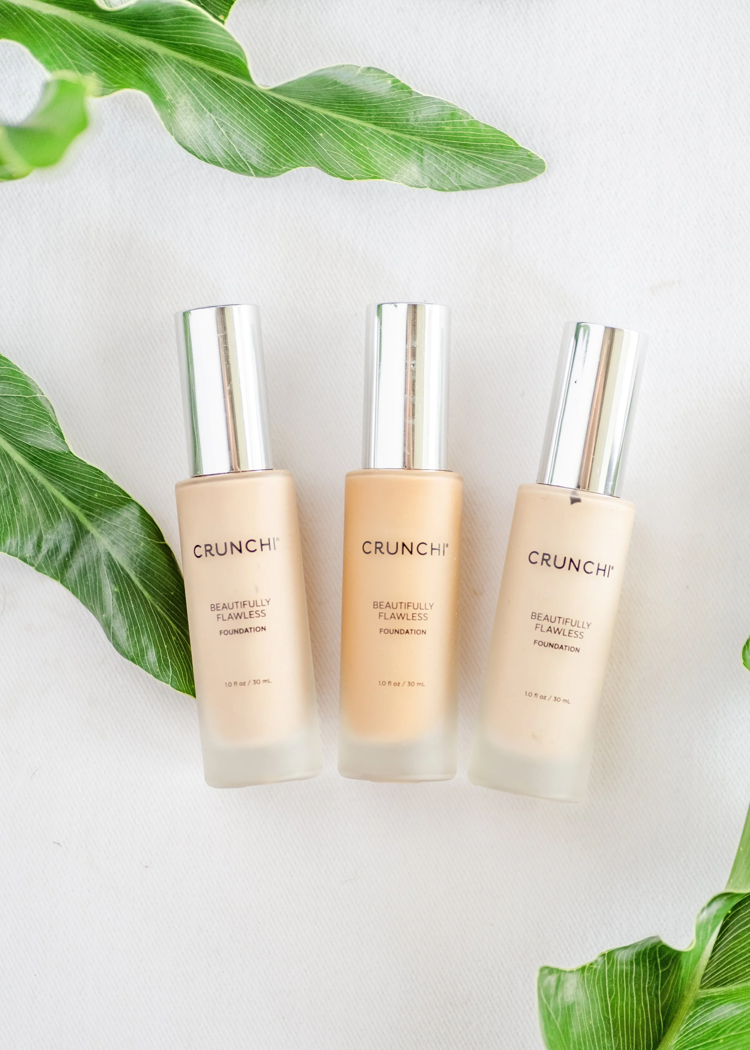 Crunchi makeup and skincare. Foundation. Toxin-free makeup and skincare.