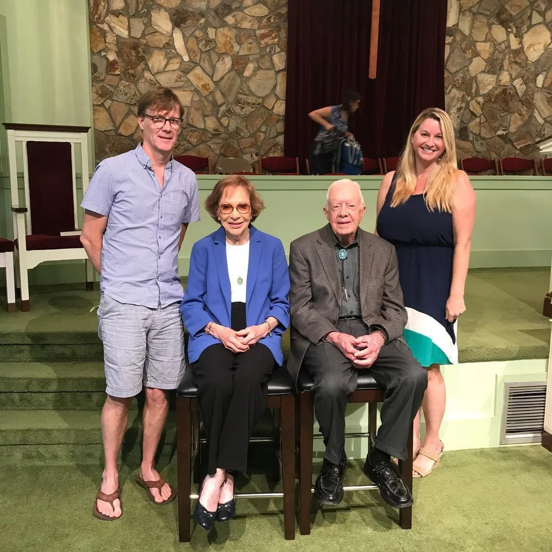  Martha Shade with President and Mrs. Carter. 