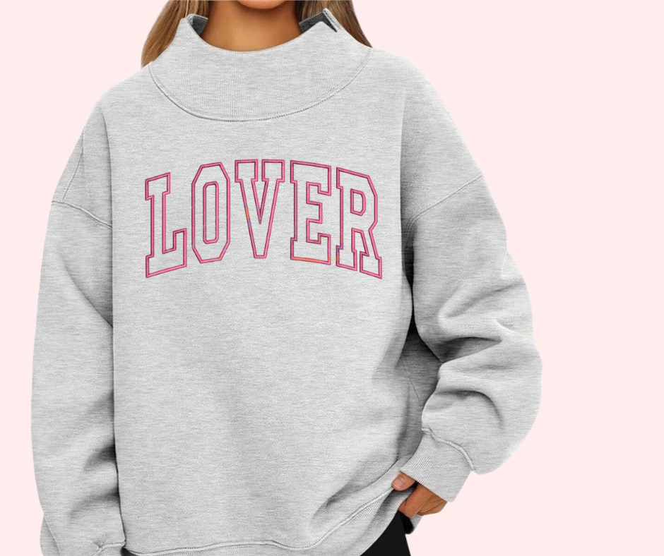 LOVER Mock Neck Crew
