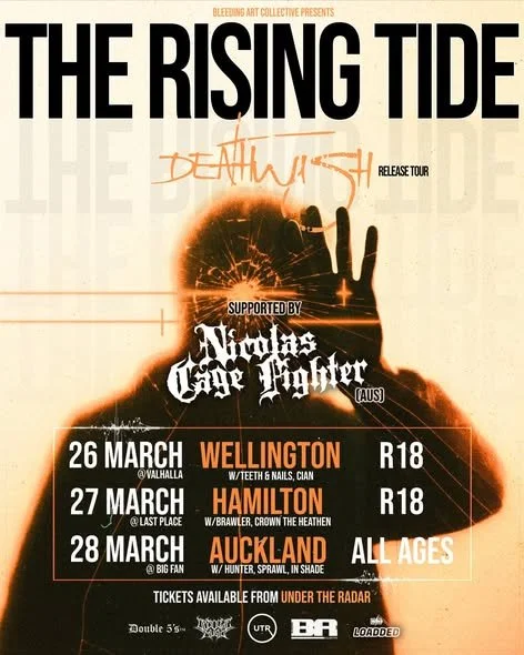 THE RISING TIDE & NICOLAS CAGE FIGHTER (WELLINGTON)
