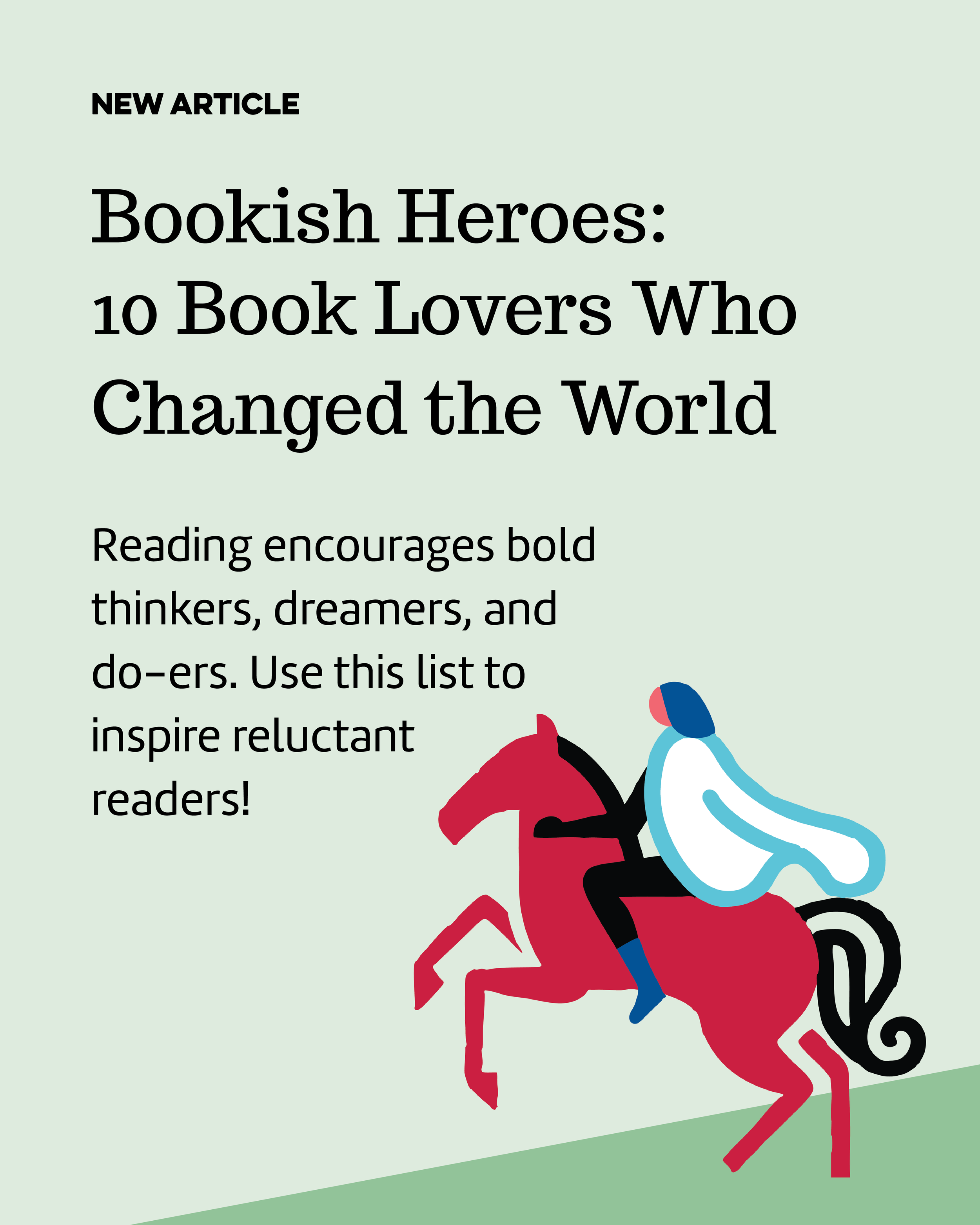 STORYVOR Bookish Heroes social media graphic designed by Veena Johnson