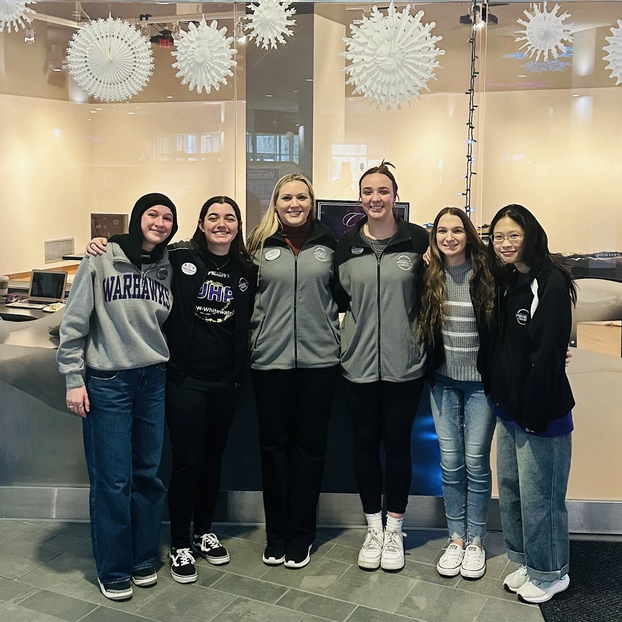 Veena Johnson with Roberta’s Art Gallery student employees
