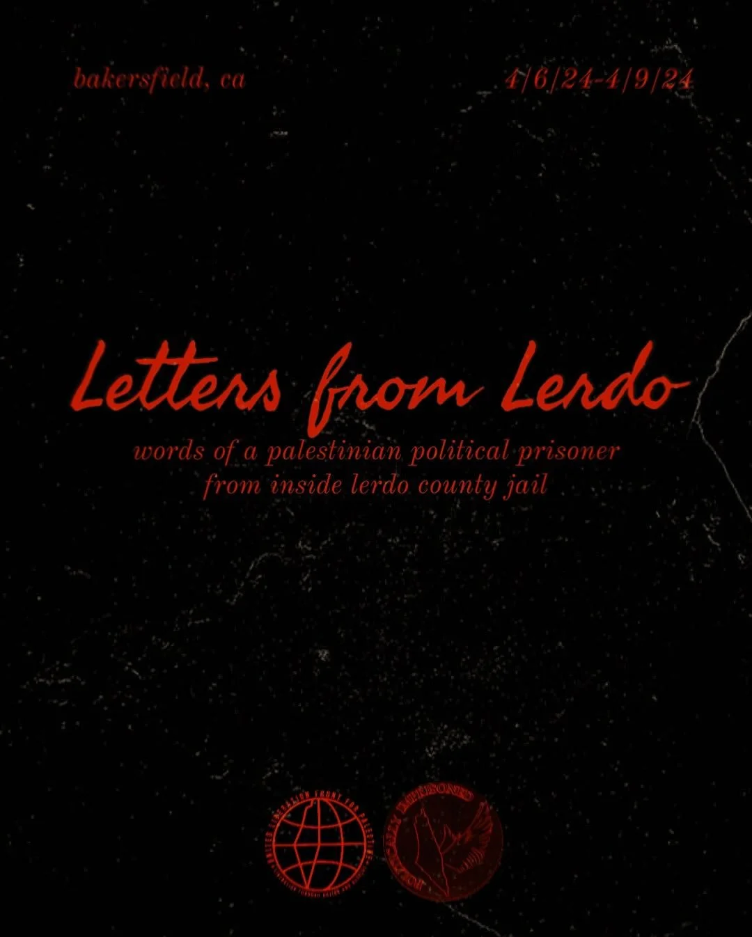 ✉️🇵🇸 LETTERS FROM LERDO: Words from a former political prisoner who spent days behind bars for their local activism for Palestine in Bakersfield, CA&mdash;shares their journey of resilience, reflection, and hope in the face of oppression.

While co