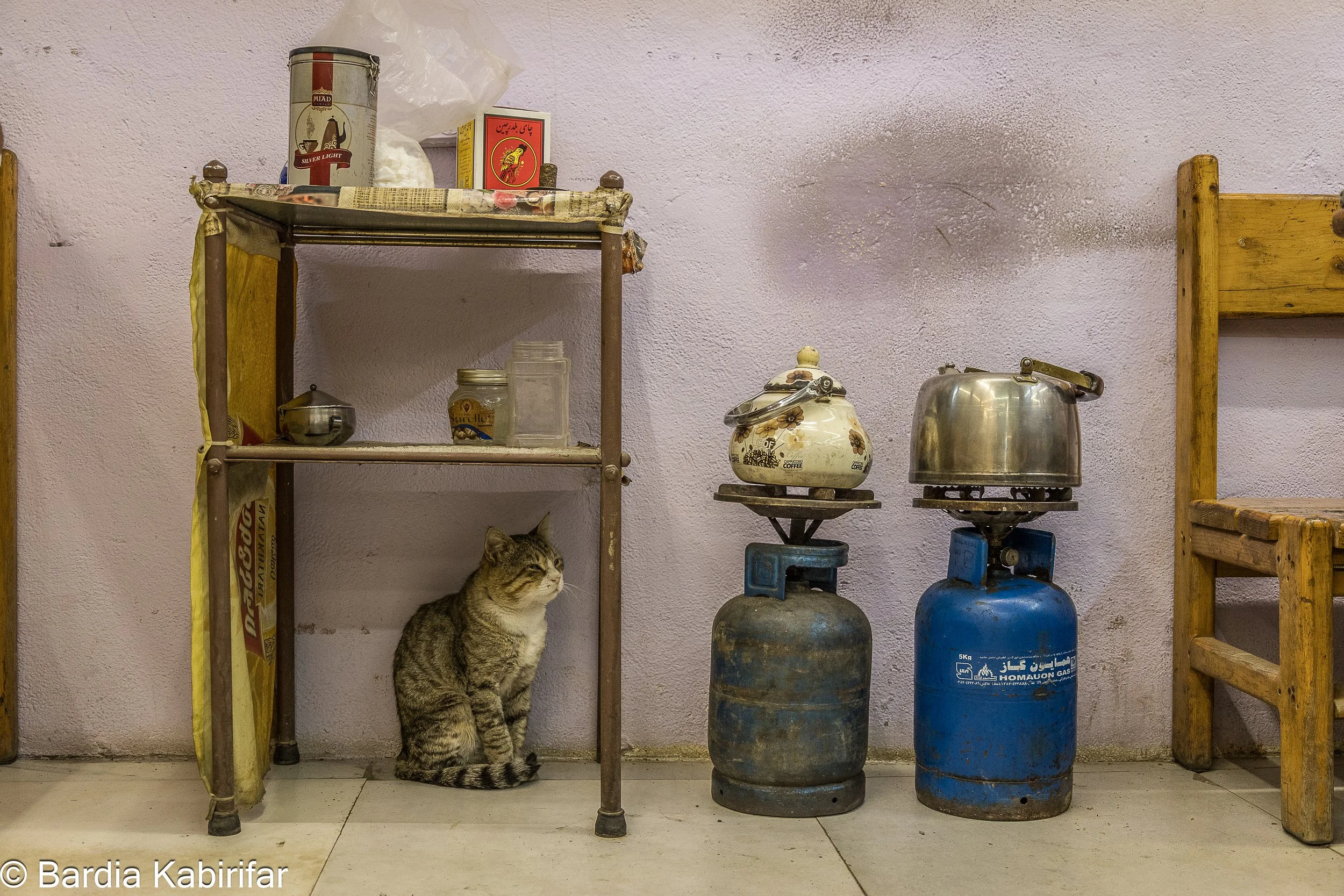 This modest Iranian restaurant at a truck parking on the outskirt of Tbilisi has turned into a hangout spot for Iranian truckers. Almost everything here is imported from Iran creating a nostalgic vibe for the customers. (September 27th, Tbilisi, Geor