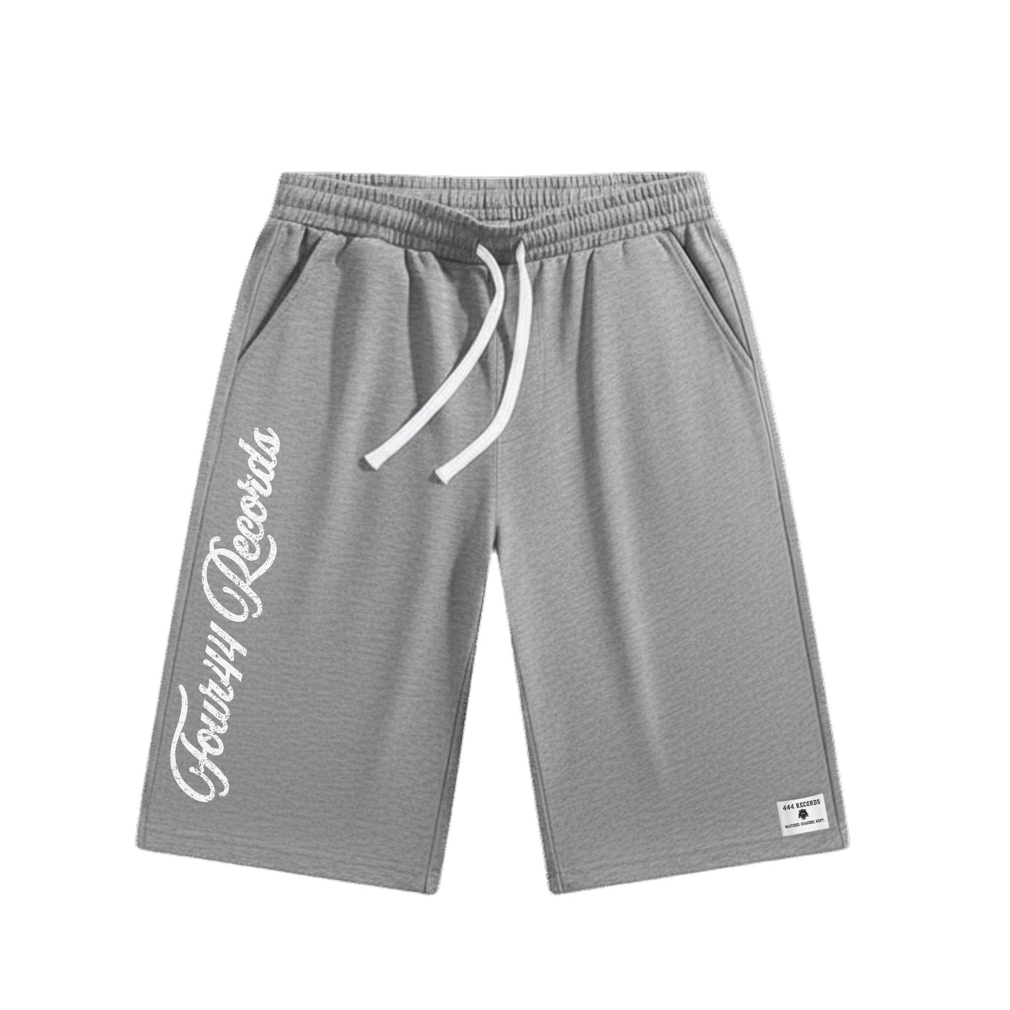 FOUR44 RECORDS GREY SWEAT SHORTS