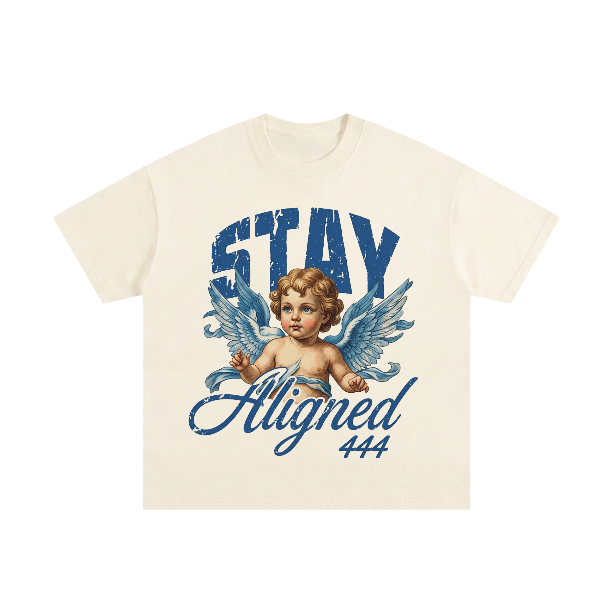 STAY ALIGNED 444 ANGEL TEE