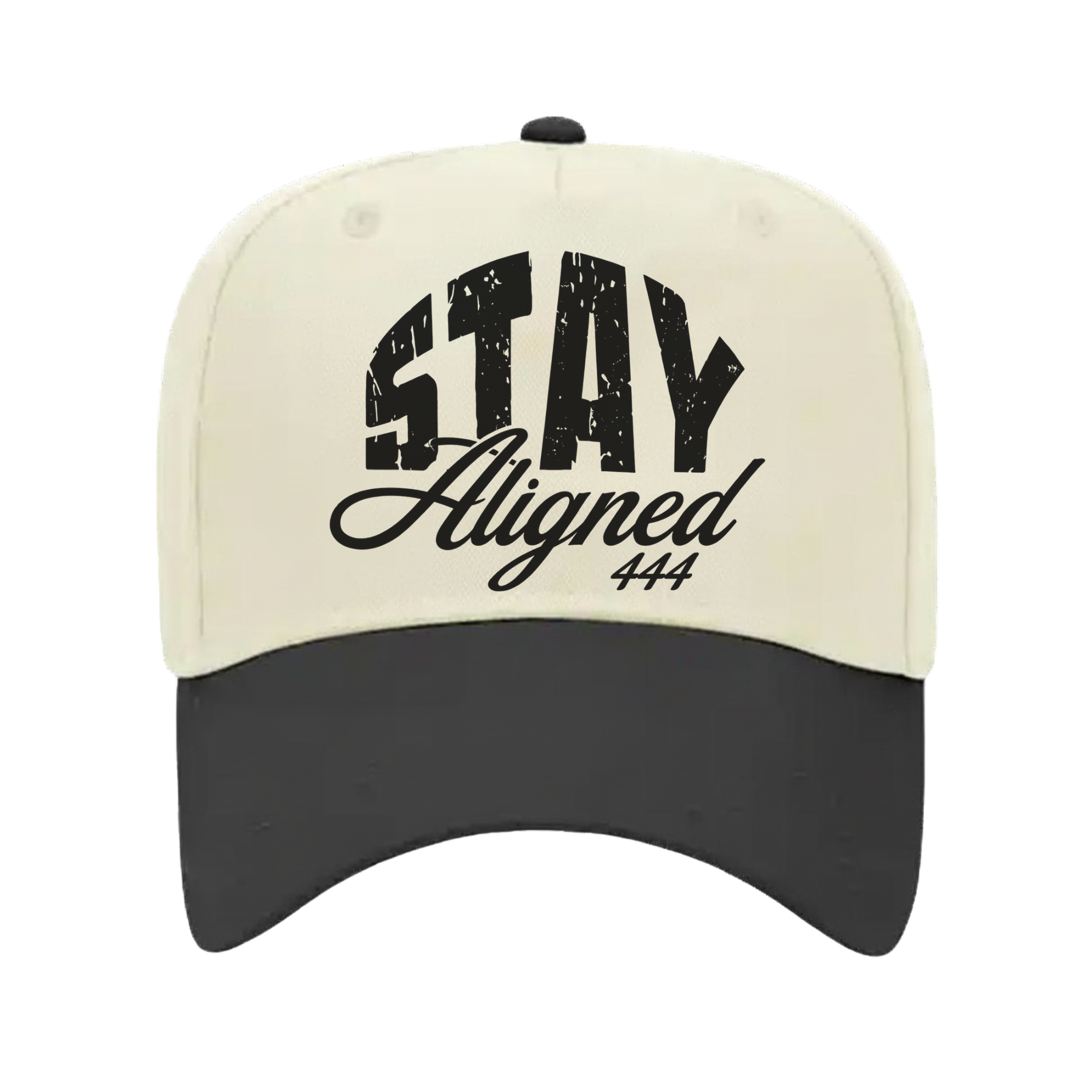 WHITE AND BLACK BASEBALL CAP