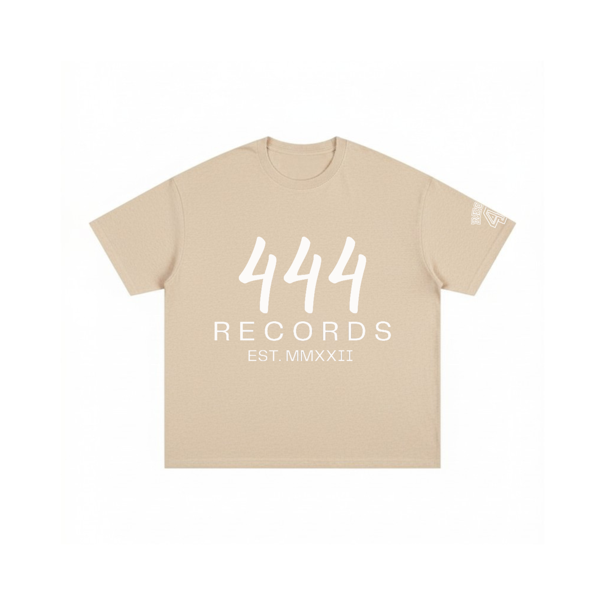444 RECORDS KHAKI HEAVYWEIGHT T SHIRT