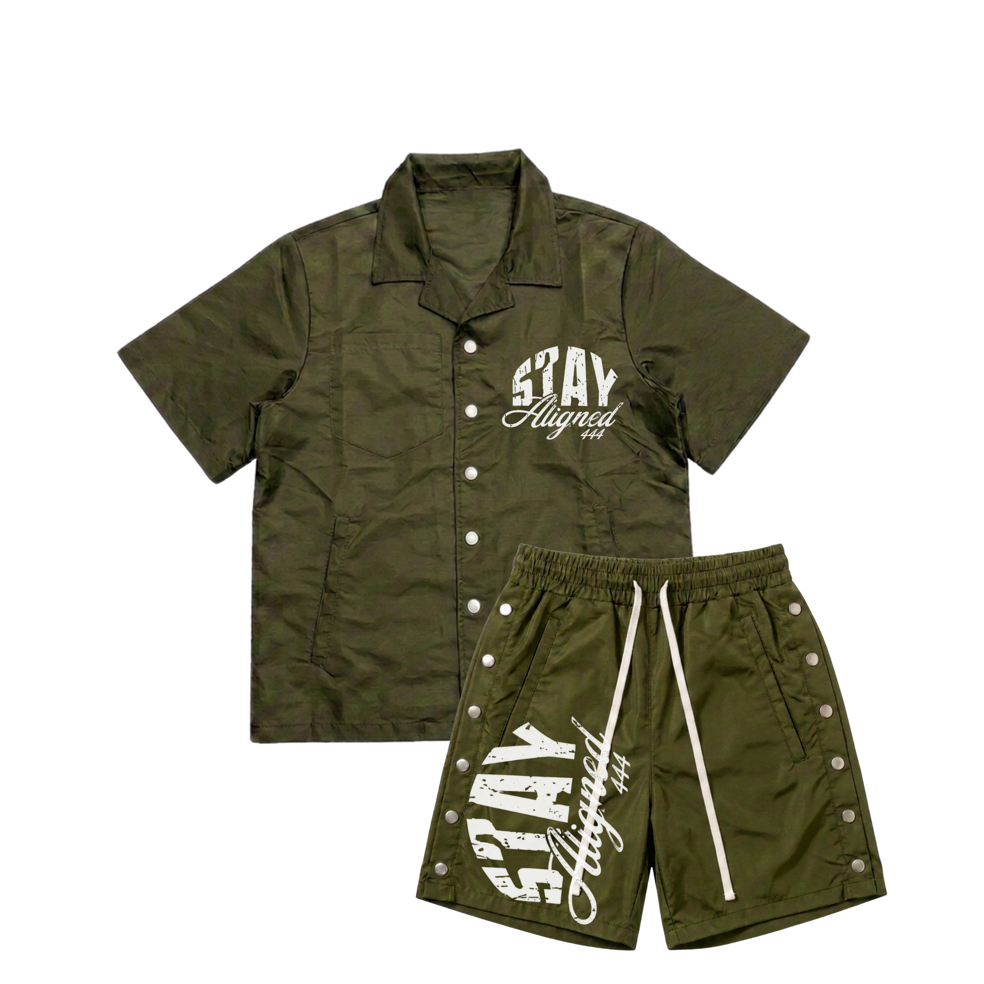 OLIVE GREEN SHORT SET