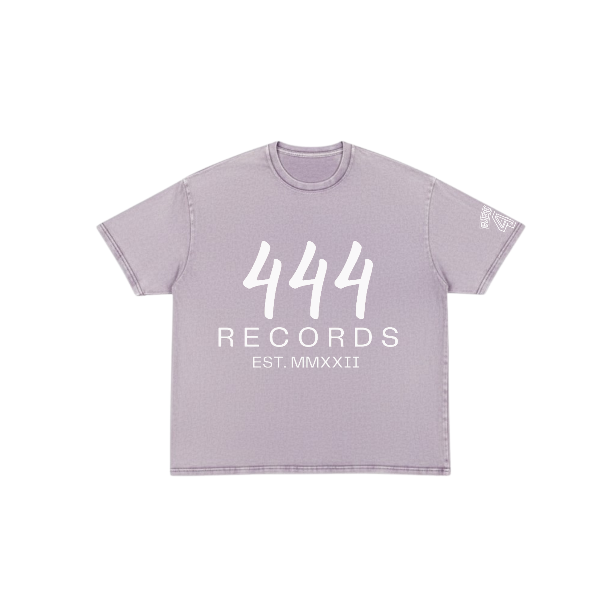 444 RECORDS PURPLE HEAVYWEIGHT T SHIRT