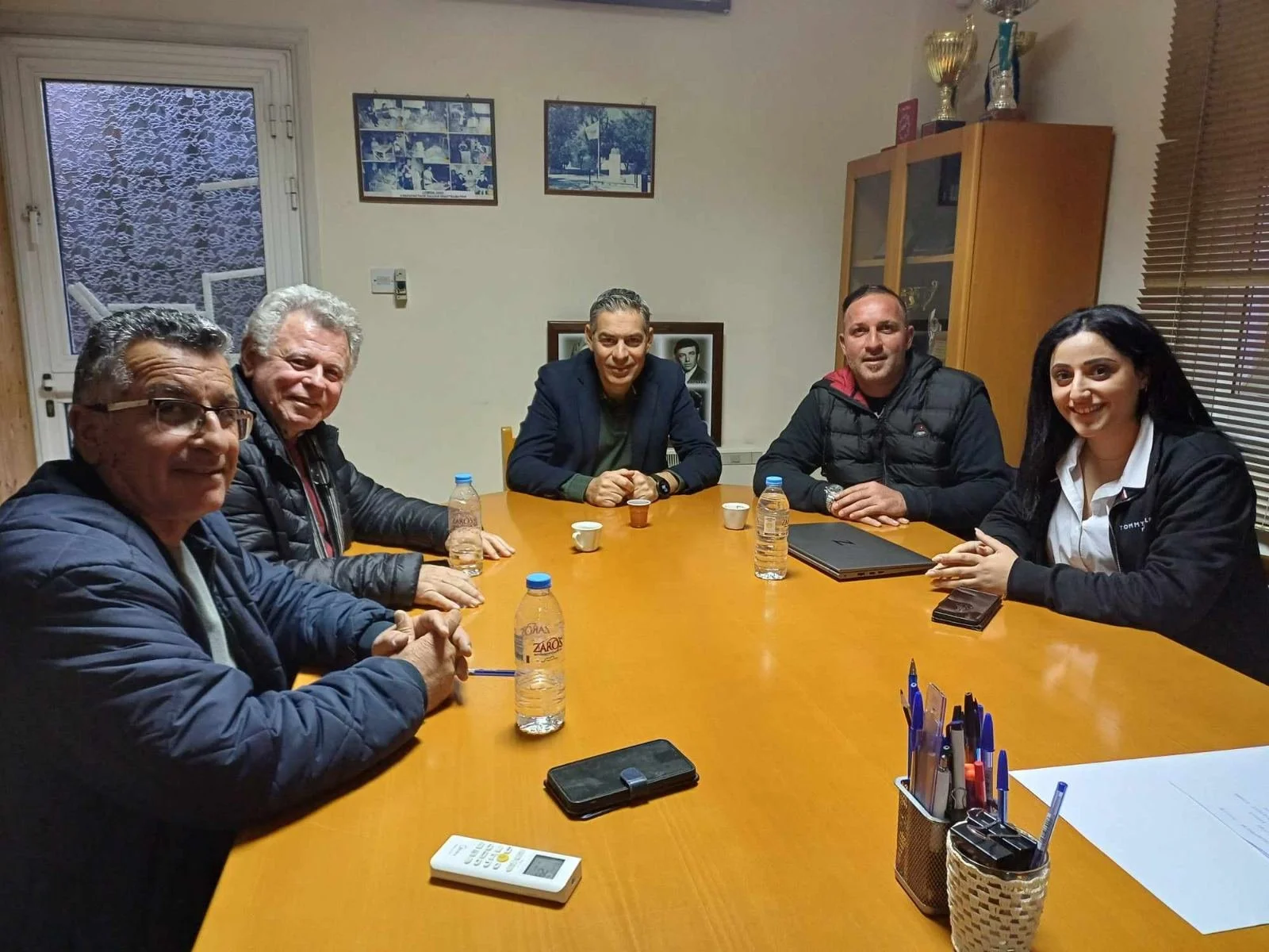 Συνάντηση με τον κοινοτάρχη Λυμπιών, Μιχάλη Γεωργίου
