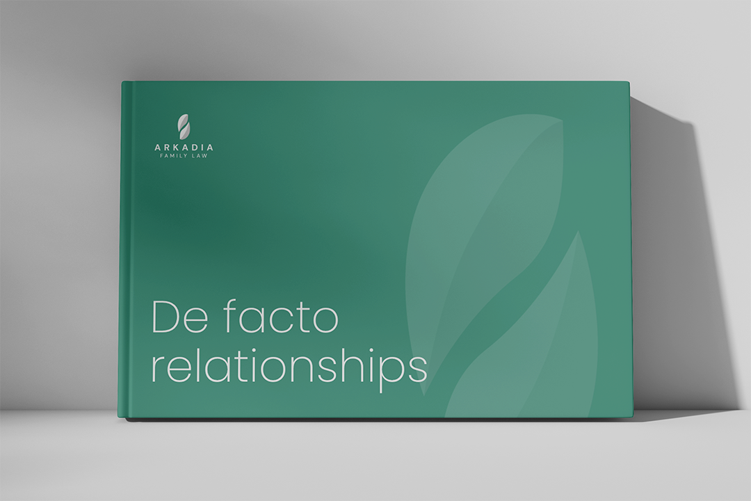 De facto relationships