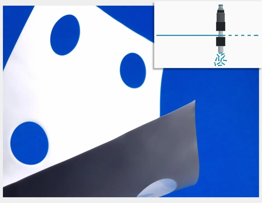 Macro perforated material and perforation head