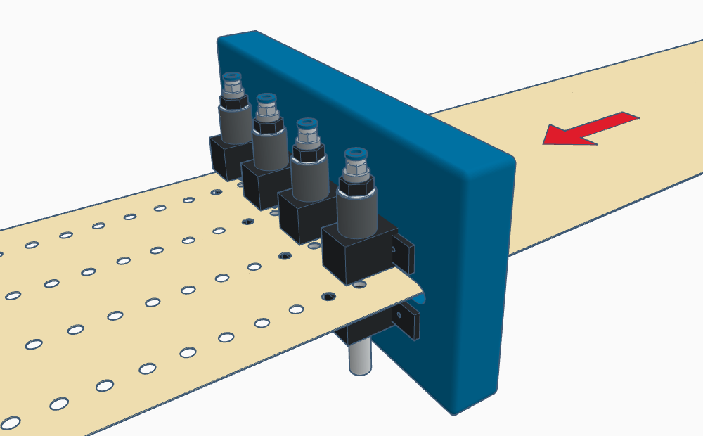 Pu20 Ramp Rack Model PU20 MACRO PERFORATION unit for holes from Ø Min. 1mm to Ø Max ...