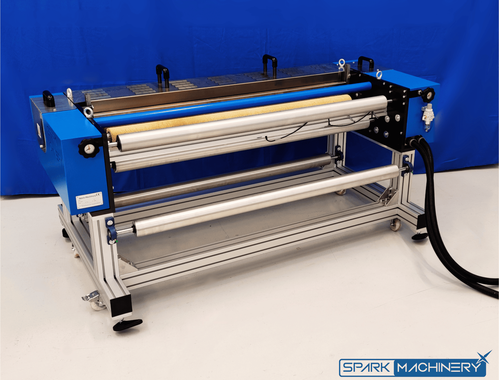 Modell HN100 HOT MICRO PERFORATION System für Löcher von 200µ bis 2mm mit motorisierter Nadelrolle von Ø100mm