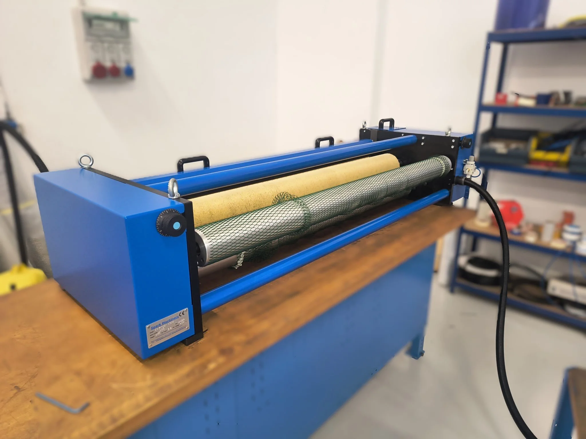 Model CNM 100 Cold MICRO PERFORATION system for holes from 80µ to 1mm with motorized needle roller Ø 100mm